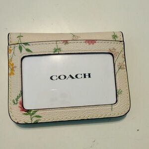 Coach Floral Card Holder